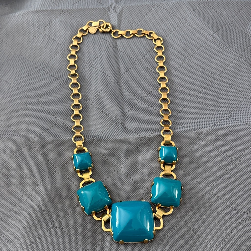 Vintage Marc Jacobs  Gold and Turquoise Necklace